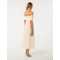 Customized High Quality Off Shoulder Detachable Belt High Waist Solid Color Casual Dress