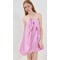 Lightweight stretch satin Halter neckline Sexy Party Dress Sweetness Woman's Mini Dress