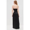 Exquisite Black Long Dress Waist cut out Backless Off shoulder dress Woman's Maxi Dress