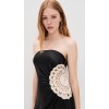 Exquisite Black Long Dress Waist cut out Backless Off shoulder dress Woman's Maxi Dress
