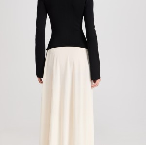Fashionable 2025 Hot Sale Long Sleeve Bodycon Classic Elegant Woman's Maxi Dress