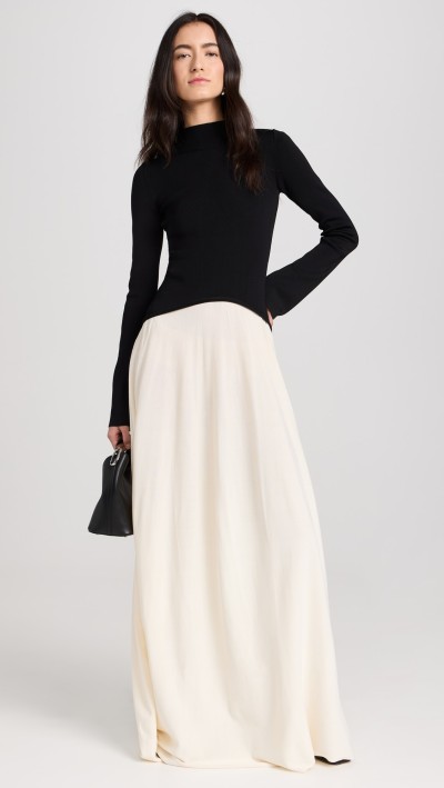 Fashionable 2025 Hot Sale Long Sleeve Bodycon Classic Elegant Woman's Maxi Dress