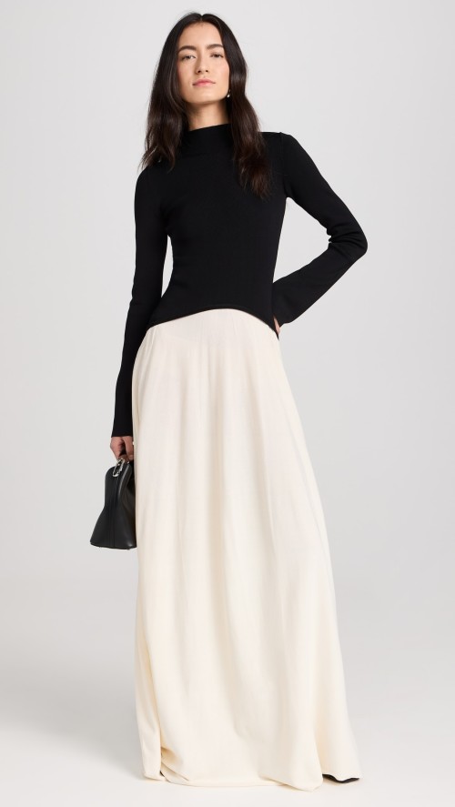 Fashionable 2025 Hot Sale Long Sleeve Bodycon Classic Elegant Woman's Maxi Dress