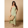 OEM Women Summer Camisole High Tight Waist Cut Out Open Back Fashion Casual Dress