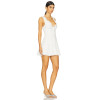 Best  Selling Romantic Sweet Embroidered Lace Scalloped Neckline Sleeveless White Short Skirt for Ladies