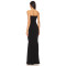 Stylish Elegant Strapless Off Shoulder Slim Fit Mermaid Black Evening Gown For Women