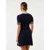 Sophisticated Round neckline Short sleeve Bodycon Knit Simple and Elegant Woman's Mini Dress