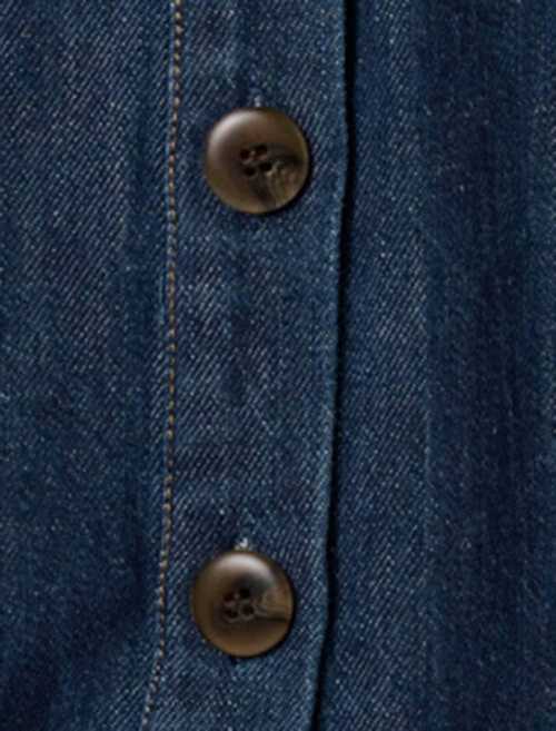 2025 Hot sale Elegant High quality Denim Classic Vintage Waist Belt Woman's Long Dress
