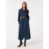 2025 Hot sale Elegant High quality Denim Classic Vintage Waist Belt Woman's Long Dress