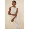 Women's Elegant High Neckline  Sleeveless Slim Embroidered And Crochet Casual Dress