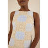 Women's Elegant High Neckline  Sleeveless Slim Embroidered And Crochet Casual Dress