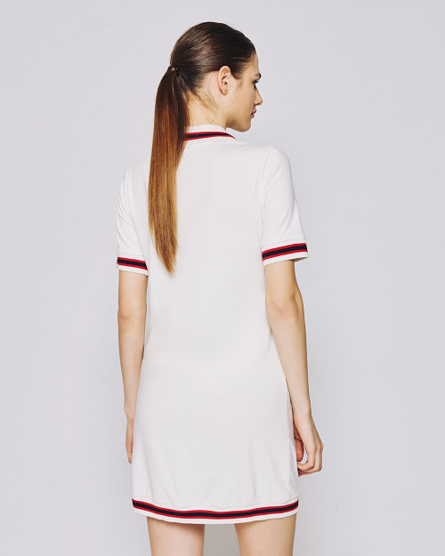 Woman's Polo Neckline Stylish Comfortable Casual Elegant Versatile Lively Mini Dress
