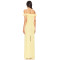 Women's Fashion V-Neck Camisole Slim Solid Color Tight Waist High Slit Evening Dress