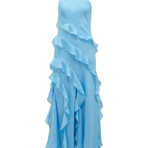 2025 New Design Graceful Casual Lightweight One shoulder Breathable Woman's Long Dress