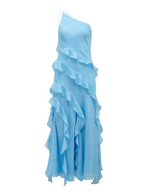 2025 New Design Graceful Casual Lightweight One shoulder Breathable Woman's Long Dress