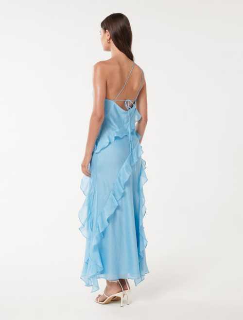 2025 New Design Graceful Casual Lightweight One shoulder Breathable Woman's Long Dress