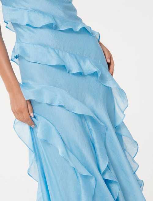 2025 New Design Graceful Casual Lightweight One shoulder Breathable Woman's Long Dress