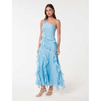 2025 New Design Graceful Casual Lightweight One shoulder Breathable Woman's Long Dress