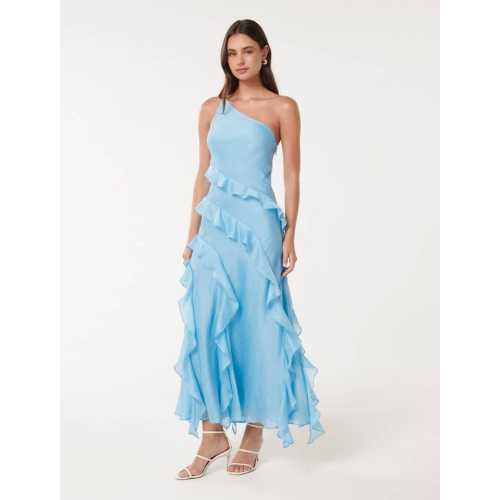 2025 New Design Graceful Casual Lightweight One shoulder Breathable Woman's Long Dress