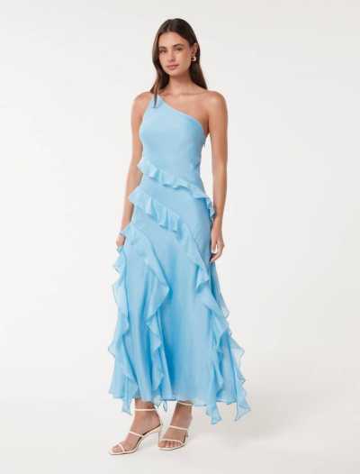 2025 New Design Graceful Casual Lightweight One shoulder Breathable Woman's Long Dress