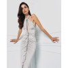 Sophisticated Fashionable 2025 New style Ruffles Halter neck Cut out Woman's Long Dress