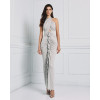 Sophisticated Fashionable 2025 New style Ruffles Halter neck Cut out Woman's Long Dress