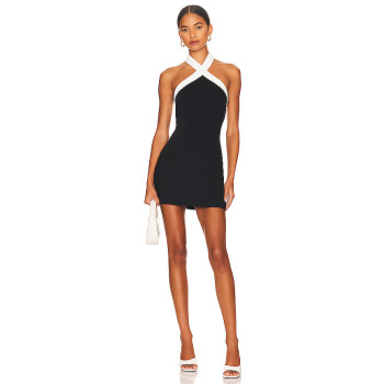 Exquisite Modern style Halter neck Backless New Fashion High quality Woman's Mini Dress