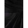 Elegant Sexy V-Neck Open Back Slim Ruffle Tight Waist Slit Solid Color Evening Dress
