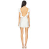 2025 Hot selling Feminine Stylish Mini Skirt with Ruffled Neckline for Ladies