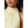 Women's Fashion Halterneck Off Shoulder Solid Color Ruffle High Waist Casual Dresses