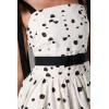 Elegant Casual Camisole Open Back Waistband Tight Waist Polka Dot Pattern Casual Dress