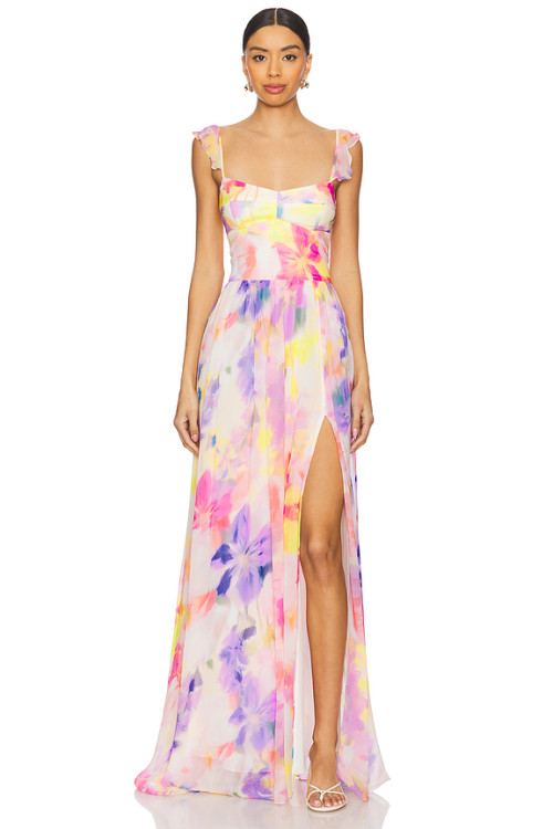 Exquisite Hot sale Floral printed  Sleeveless Camisole Elegant Woman's Long Dress