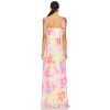 Exquisite Hot sale Floral printed Sleeveless Camisole Elegant Woman's Long Dress