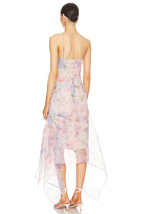 Fahionable Hot sale Sleeveless Halter neck Floral printed Elegant Woman's Long Dress