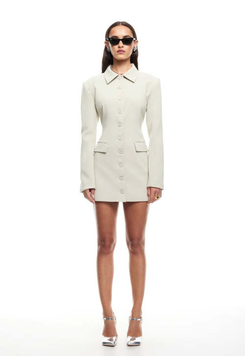 Hot Sale High quality Custom Logo Long Sleeve Formal Blazer style Casual Woman's Mini Dress