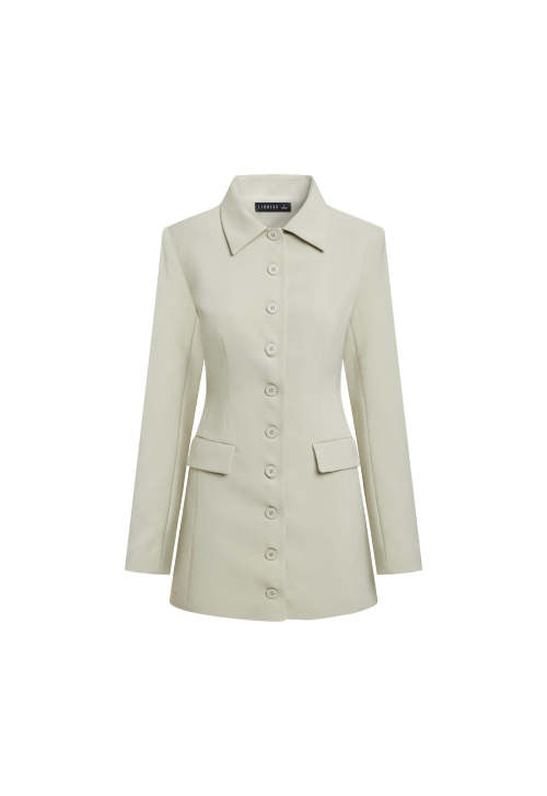 Hot Sale High quality Custom Logo Long Sleeve Formal Blazer style Casual Woman's Mini Dress