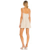 2025 Hot Sale Fashionable Sweet Creamy White Tie up Shoulder Straps Women Mini Dress