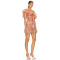 Hot Sale Off the Shoulder Ruffled Neckline Floral Embroidered Lightweight Chiffon Women Dress