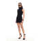 2025 Fashionable Slim High quality Sleeveless High neck Bodycon Woman's Mini Dress