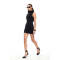 2025 Fashionable Slim High quality Sleeveless High neck Bodycon Woman's Mini Dress