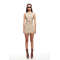 Exquisite 2025 New style Custom Logo Boat neckline Woman's Sleeveless Womna's Mini Dress