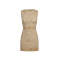Exquisite 2025 New style Custom Logo Boat neckline Woman's Sleeveless Womna's Mini Dress