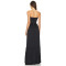 Hot Sale Sexy Black Strapless Off the Shoulder Backless High Waisted Split Hem Long Dress