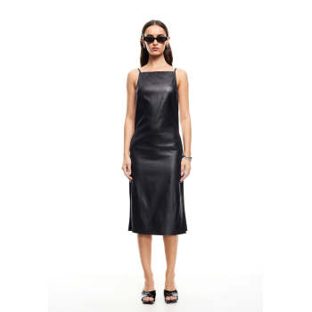Customized High quality Camisole Sleeveless Backless Side split Woman's Midi Dress