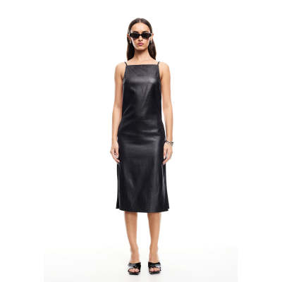 Customized High quality Camisole Sleeveless Backless Side split Woman's Midi Dress