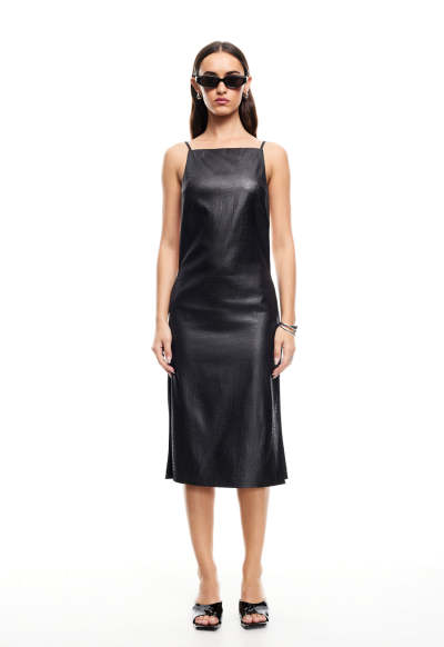 Customized High quality Camisole Sleeveless Backless Side split Woman's Midi Dress