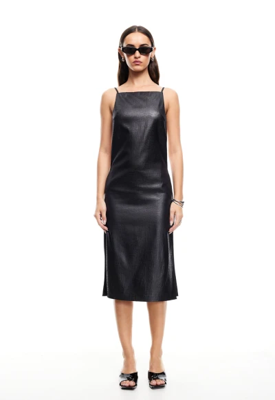 Customized High quality Camisole Sleeveless Backless Side split Woman's Midi Dress