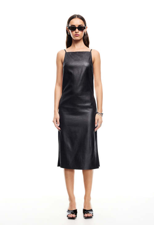 Customized High quality Camisole Sleeveless Backless Side split Woman's Midi Dress