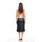 Customized High quality Camisole Sleeveless Backless Side split Woman's Midi Dress