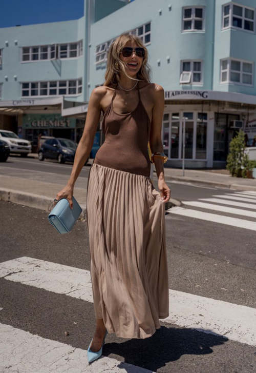 2025 Camisole High quality Custom Logo Sexy Elegant Dress Backless Woman's Midi Dress